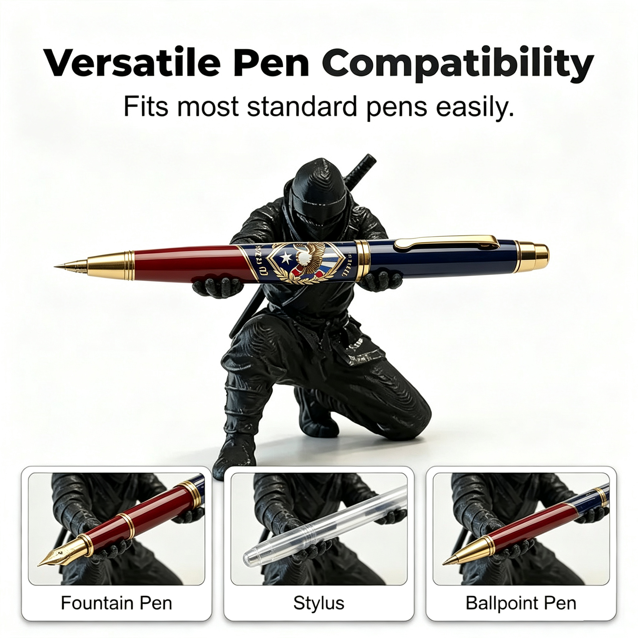 Creative 3D Printed Ninja Warrior Pen Holder