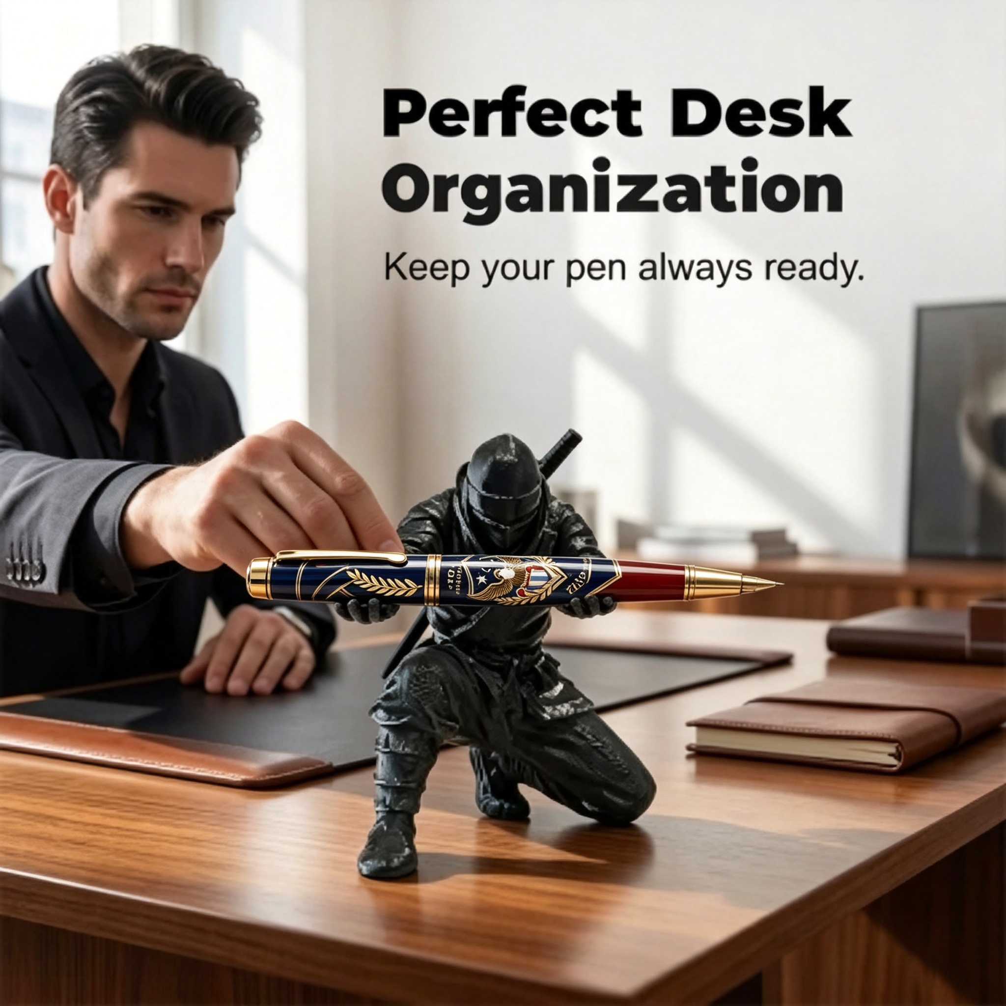 Creative 3D Printed Ninja Warrior Pen Holder
