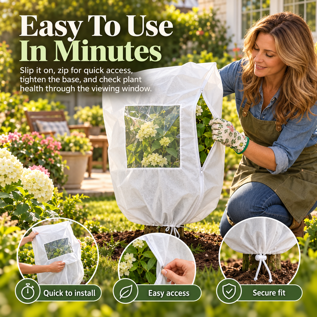 🥳BUY 1 GET 1 FREE✨ Plant Frost Cover Nonwoven Reusable Warm Shrubs Blanket