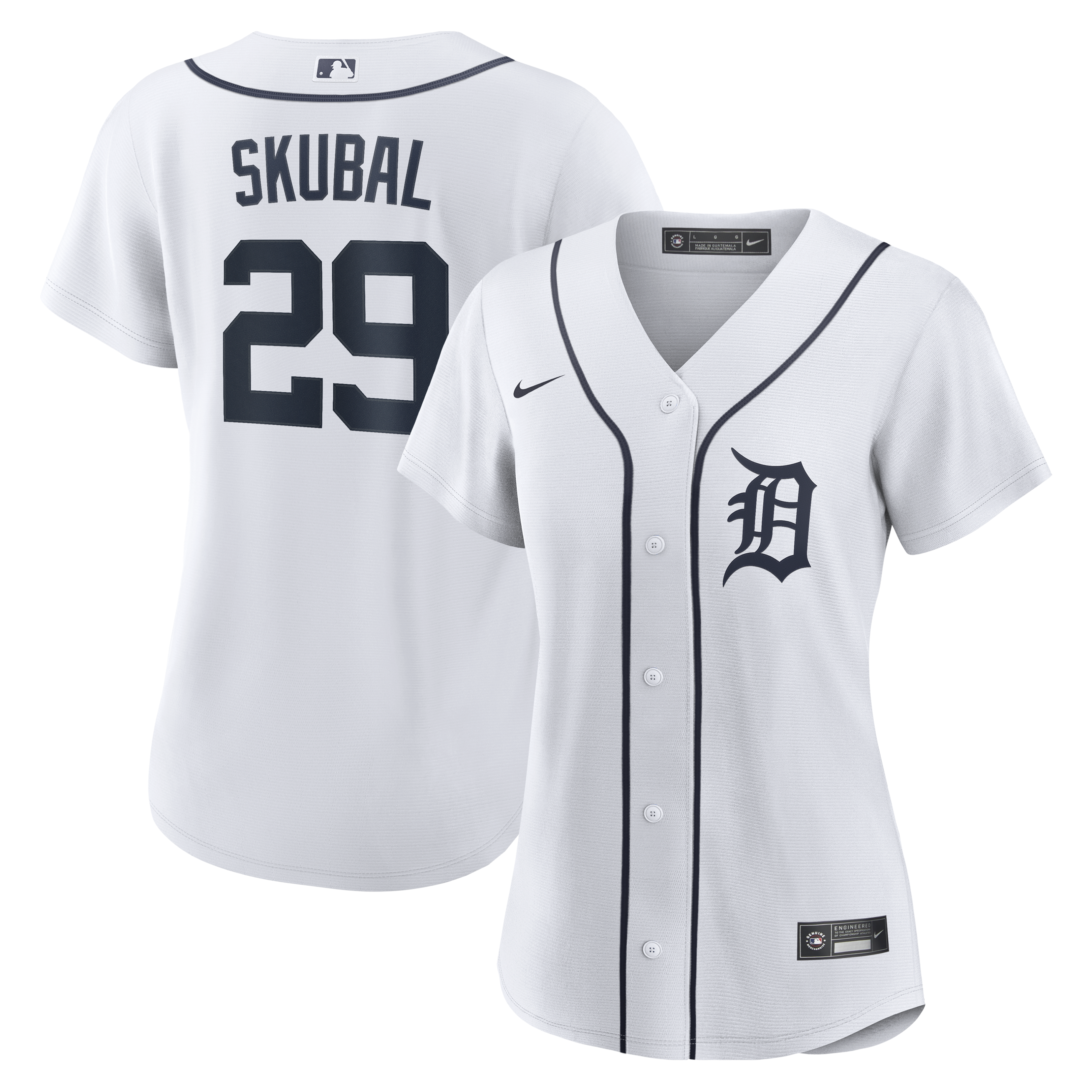 Youth Tarik Skubal Detroit Tigers White Player Jersey Home - Detroit Tigers Jersey