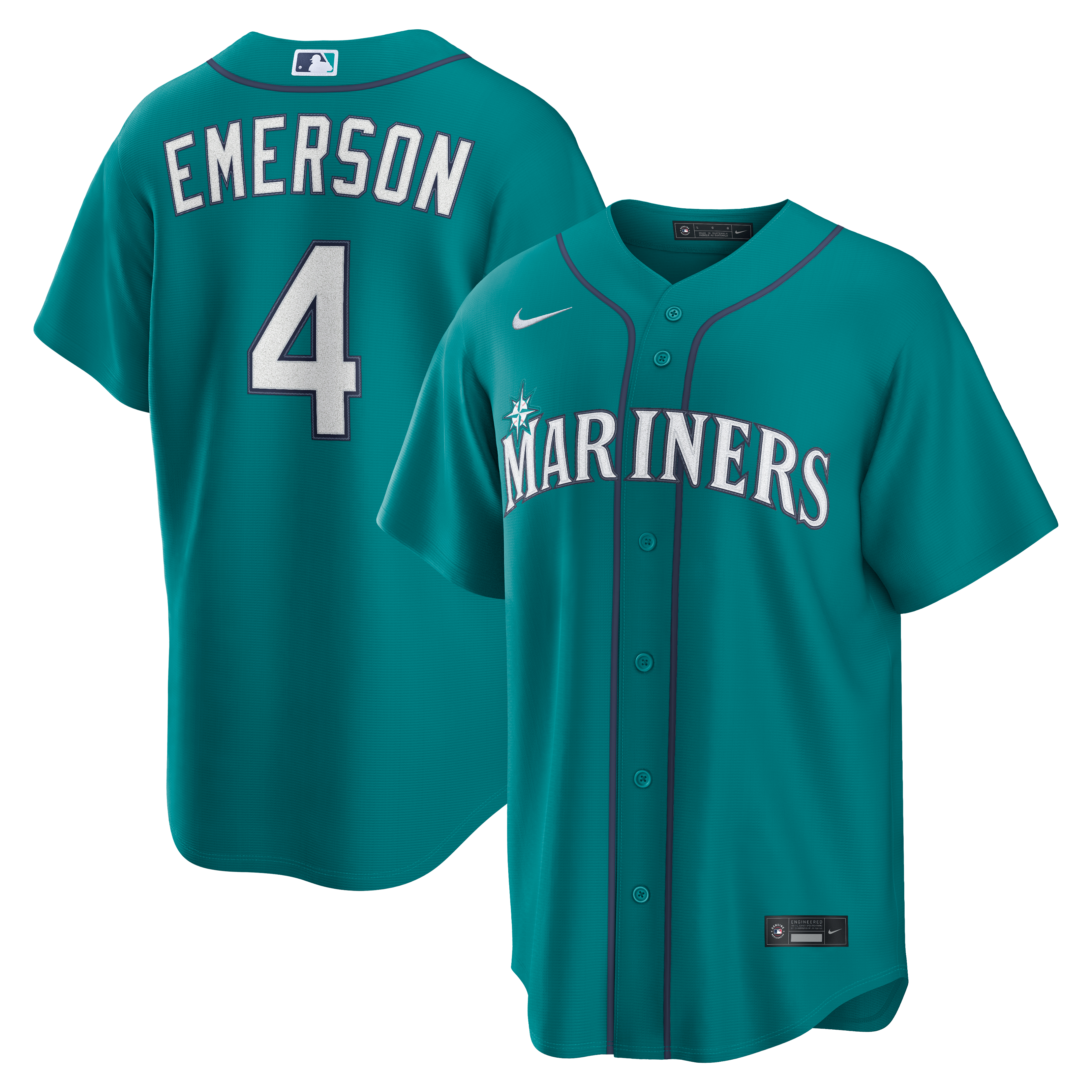 Youth Colt Emerson Seattle Mariners Teal Alternate Jersey  - Seattle Mariners Jersey