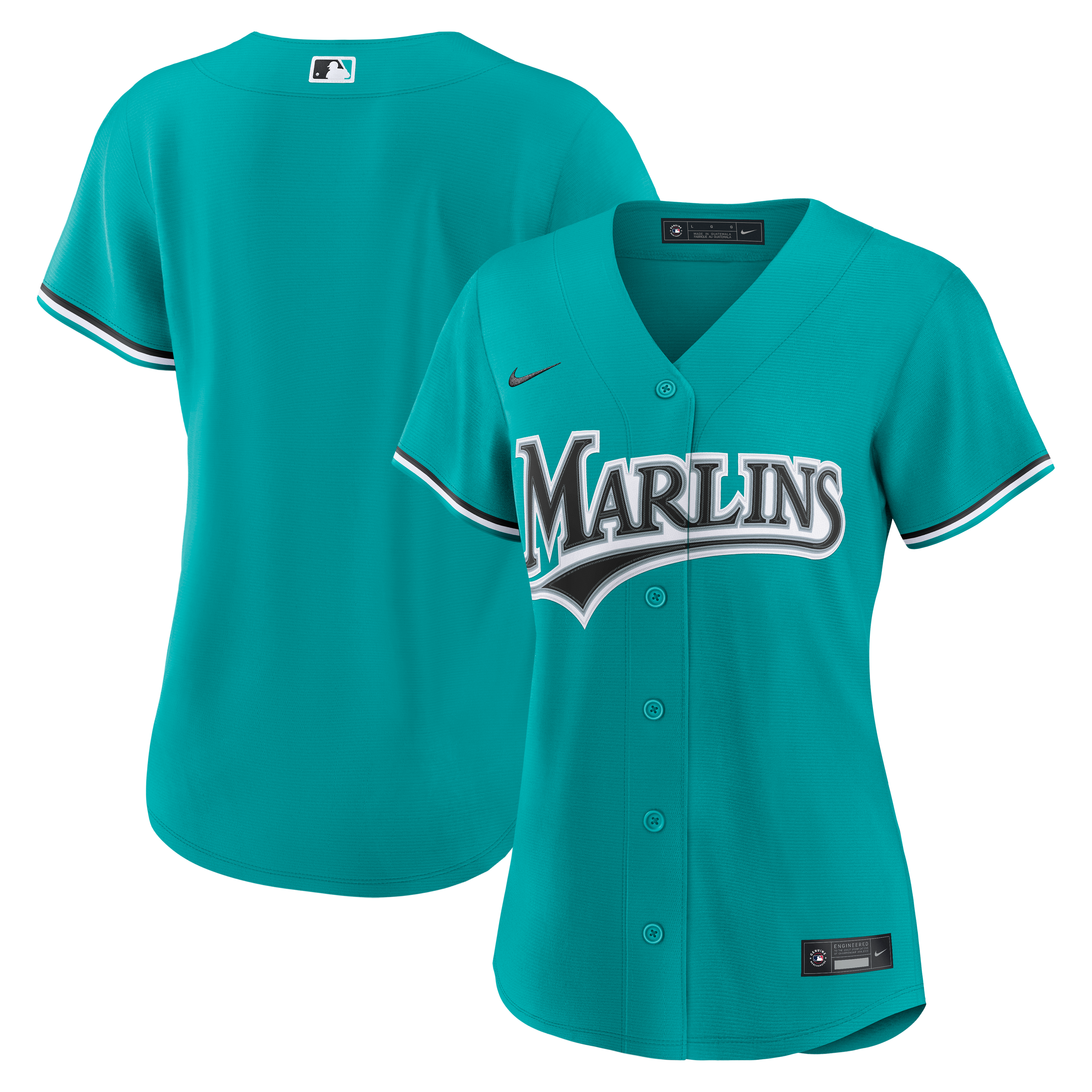 Youth Miami Marlins Teal Alternate Jersey - Miami Marlins Jersey