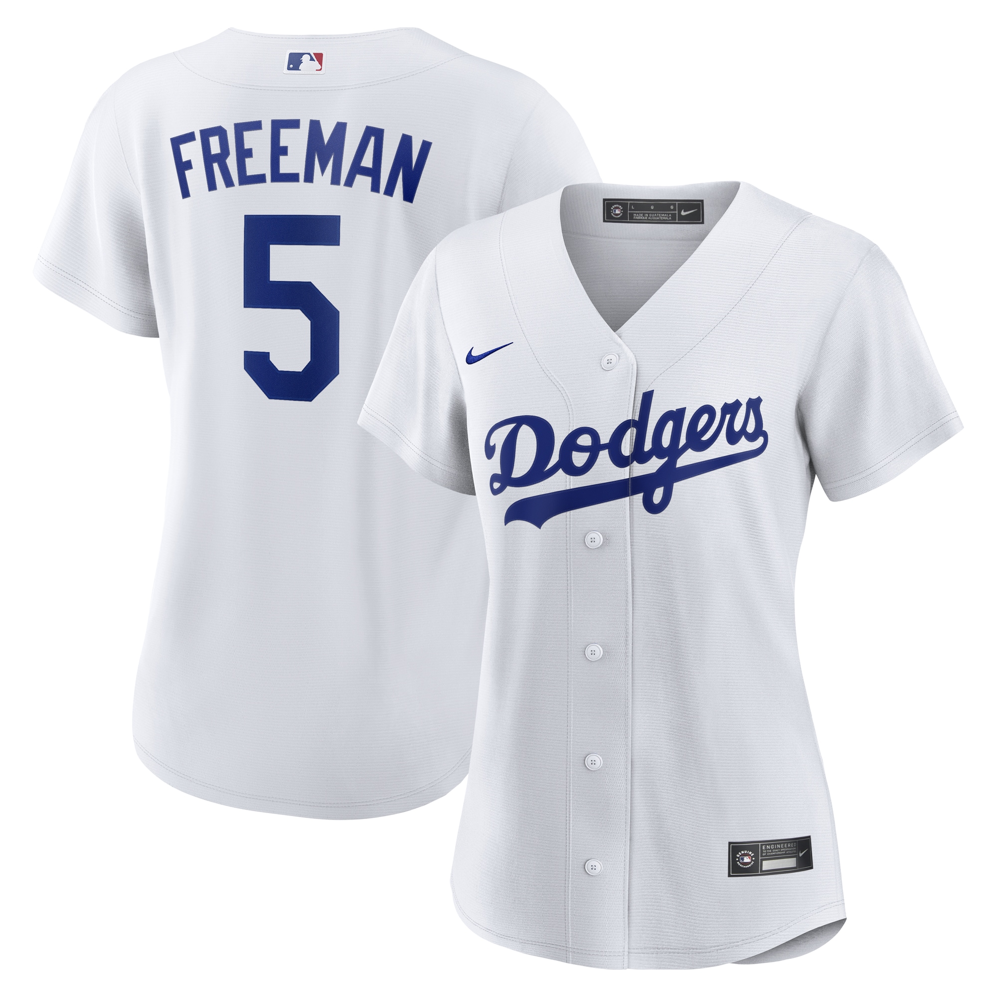 Men's Freddie Freeman Los Angeles Dodgers White Home Jerse - Los Angeles Dodgers Jersey