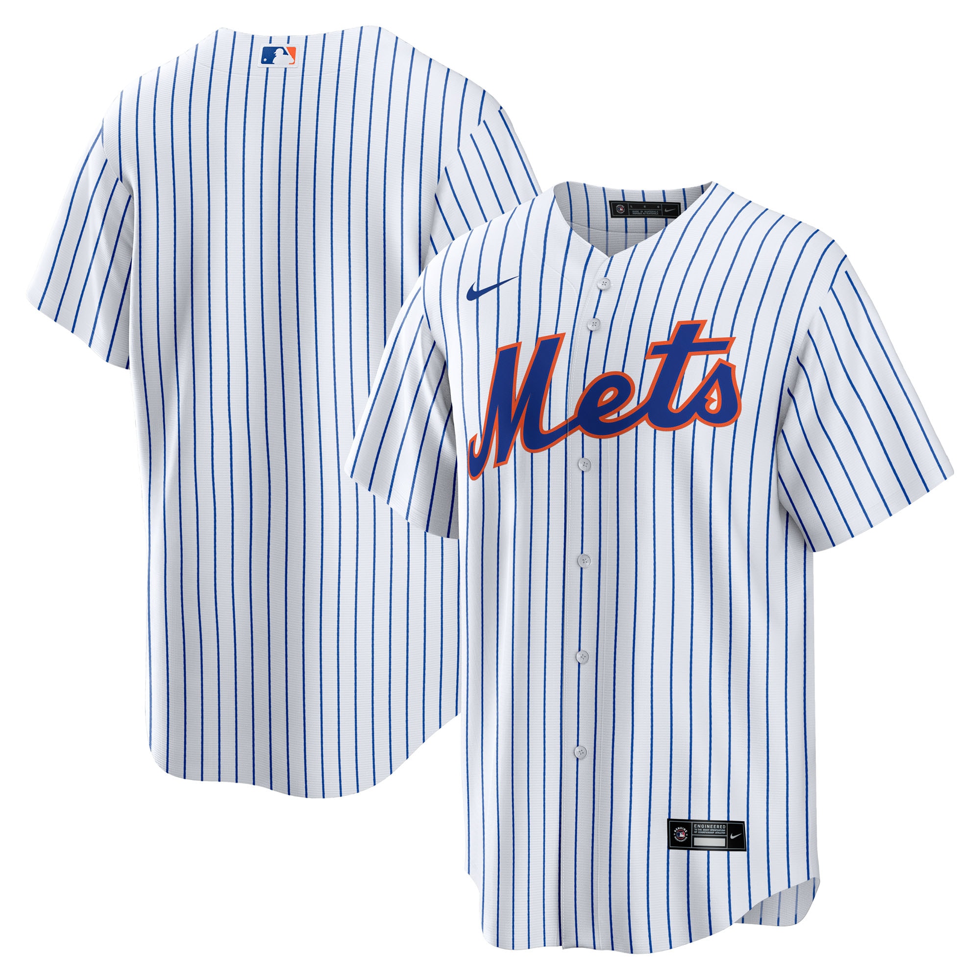Men's New York Mets White Big & Tall Home Jersey - New York Mets Jersey