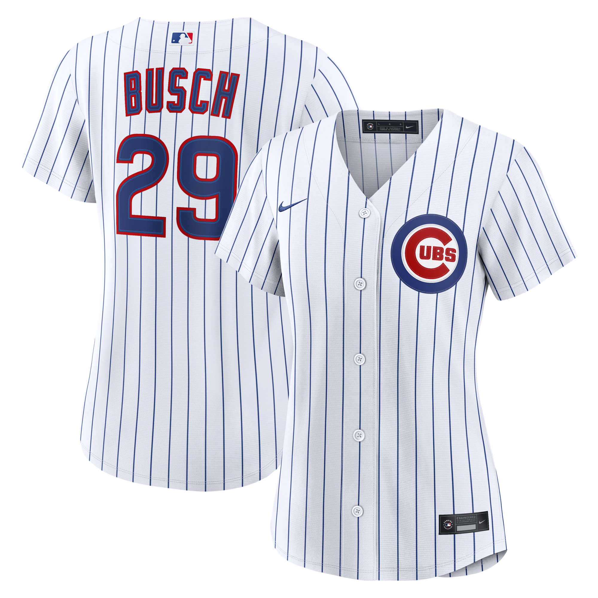 Women's Michael Busch Chicago Cubs White Home Jersey Playe - Chicago Cubs Jersey
