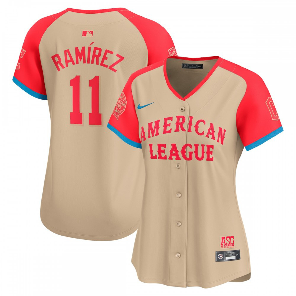 Youth Jose Ramirez All Star 2024 Cream All Star Player Jer - All Star Jersey