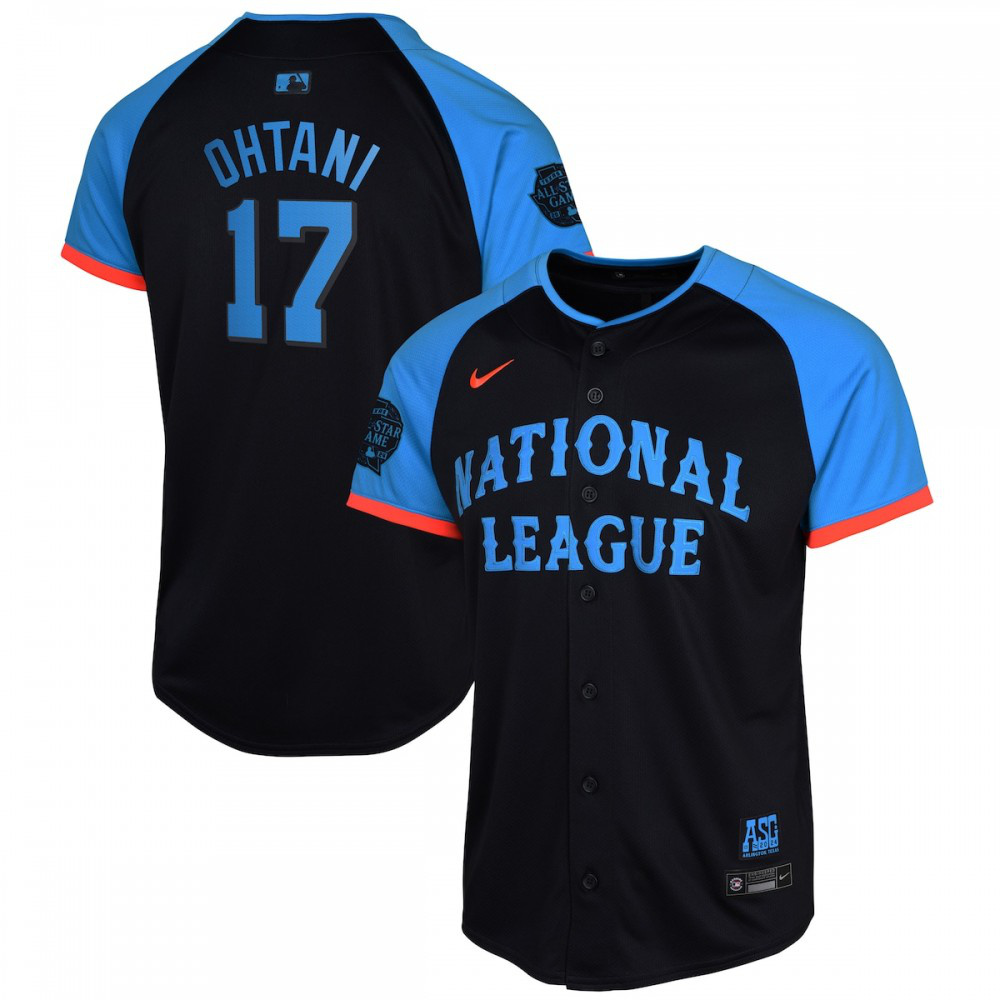 Youth Shohei Ohtani National League 2024 Navy All Star Jer - National League Jersey
