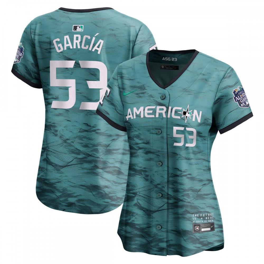 Youth Adolis Garcia American League 2023 Teal All Star Jer - American League Jersey