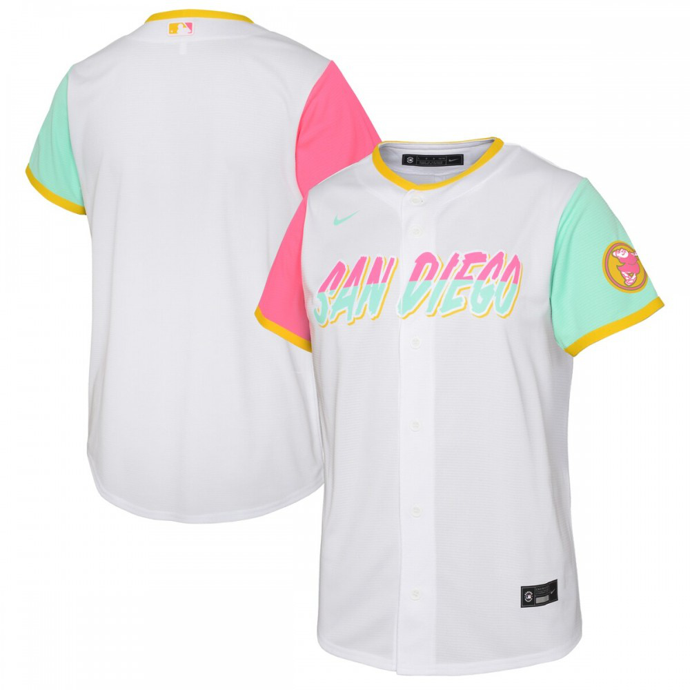 Youth San Diego Padres 2022 White City Connect Team Jersey - San Diego Padres Jersey