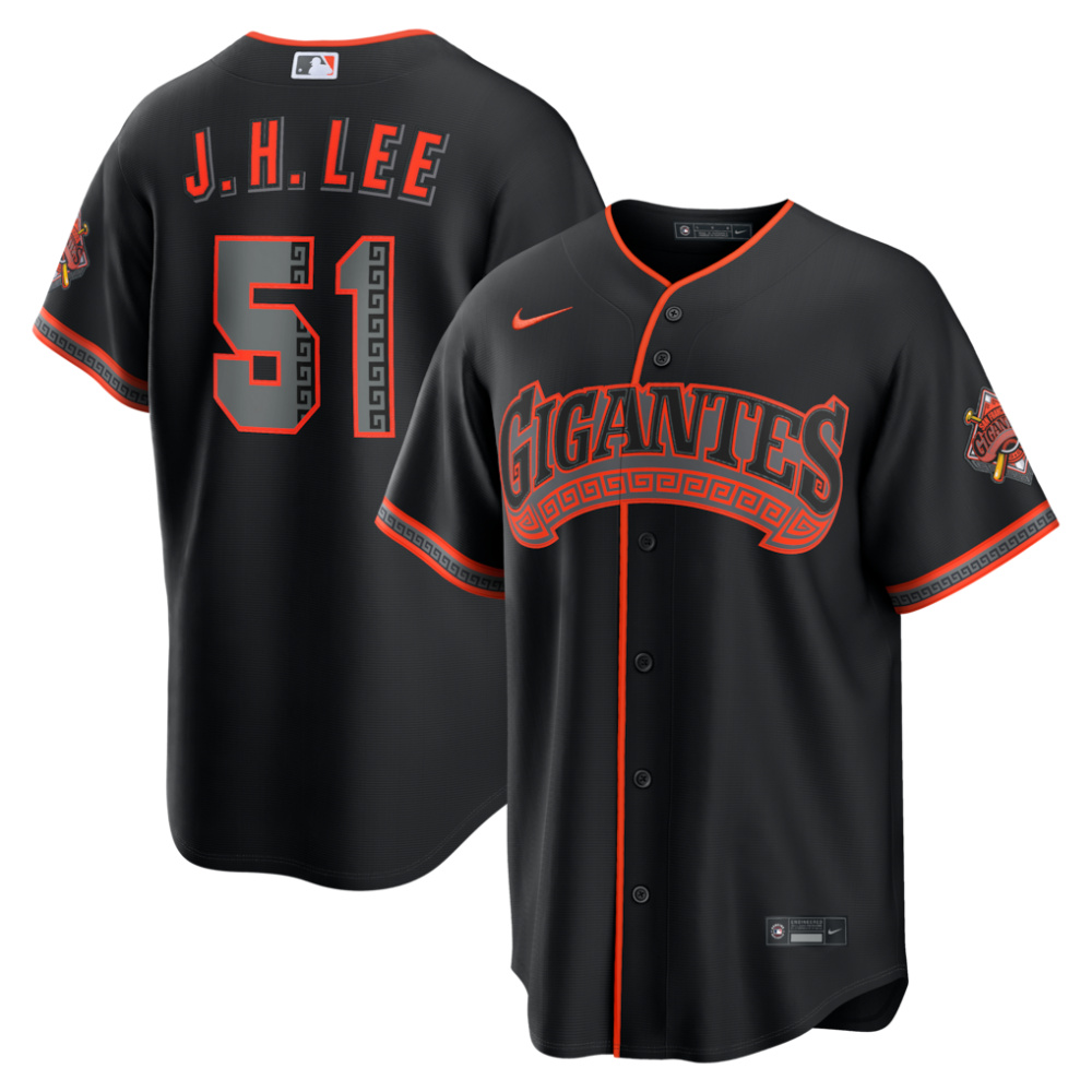 Men's Jung Hoo Lee San Francisco Giants Black Alternate Je - San Francisco Giants Jersey Set