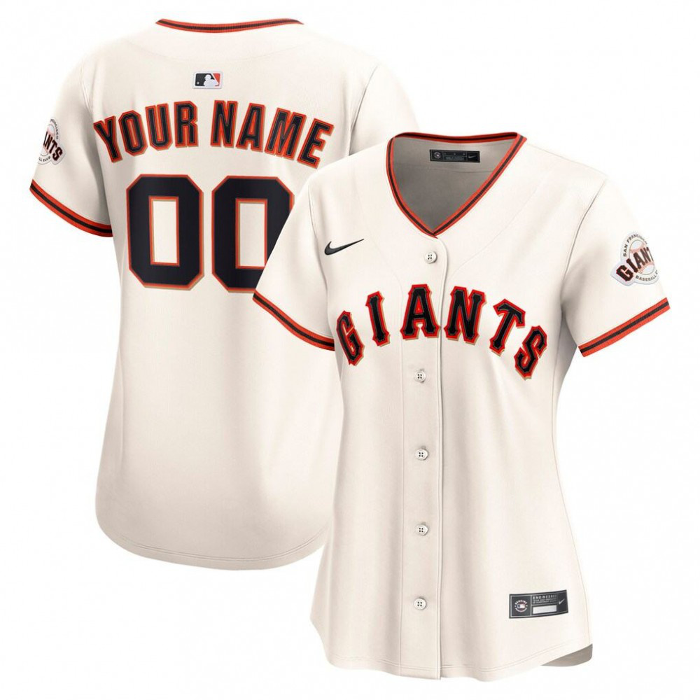 Youth San Francisco Giants Cream Limited Home Jersey Custo - San Francisco Giants Jersey