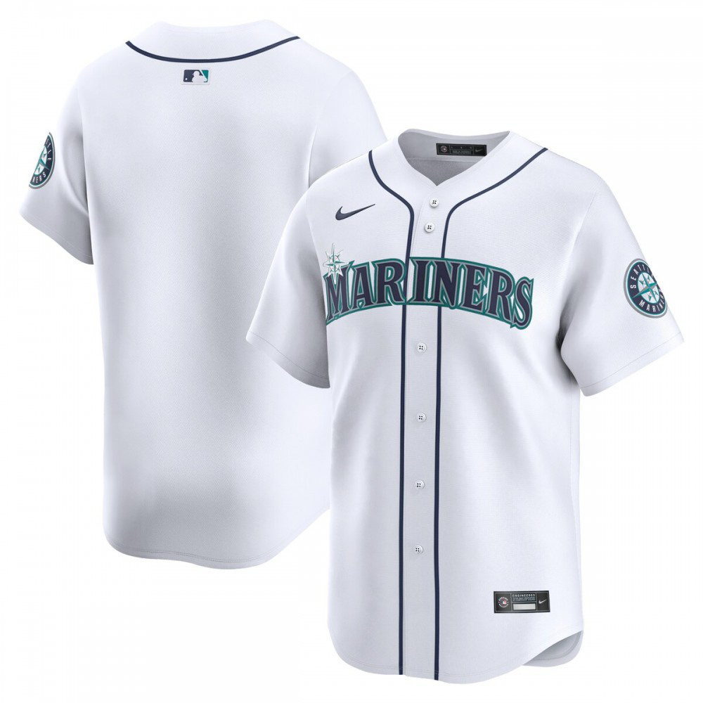 Youth Seattle Mariners White Limited Home Jersey - Seattle Mariners Jersey