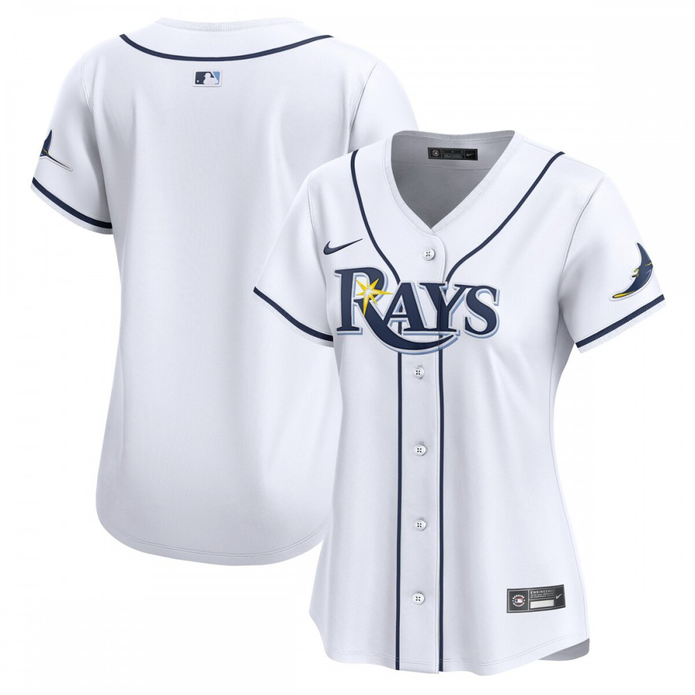 Women's Tampa Bay Rays White Limited Home Jersey - Tampa Bay Rays Jersey