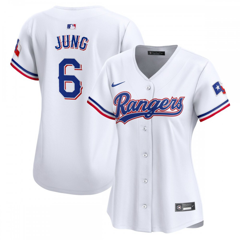 Youth Josh Jung Texas Rangers White Limited Home Player Je - Texas Rangers Jersey Set