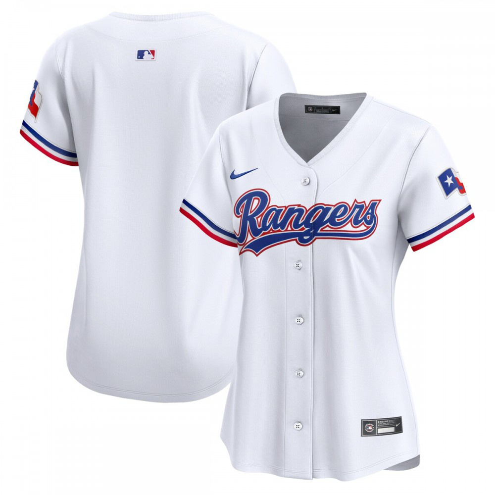 Women's Texas Rangers White Limited Home Jersey Set - Texas Rangers Jersey Set