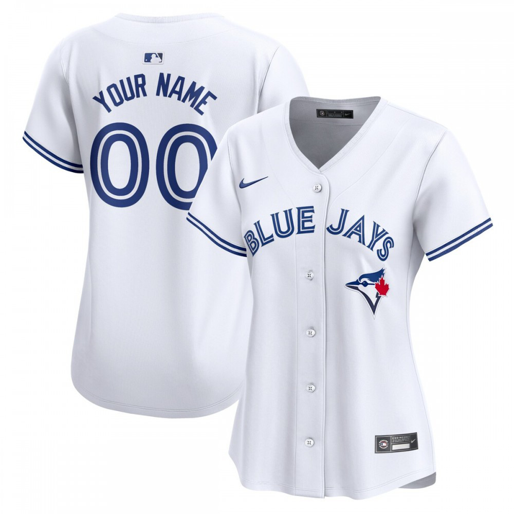 Men's Toronto Blue Jays White Limited Home Jersey Set Cust - Toronto Blue Jays Jersey Set