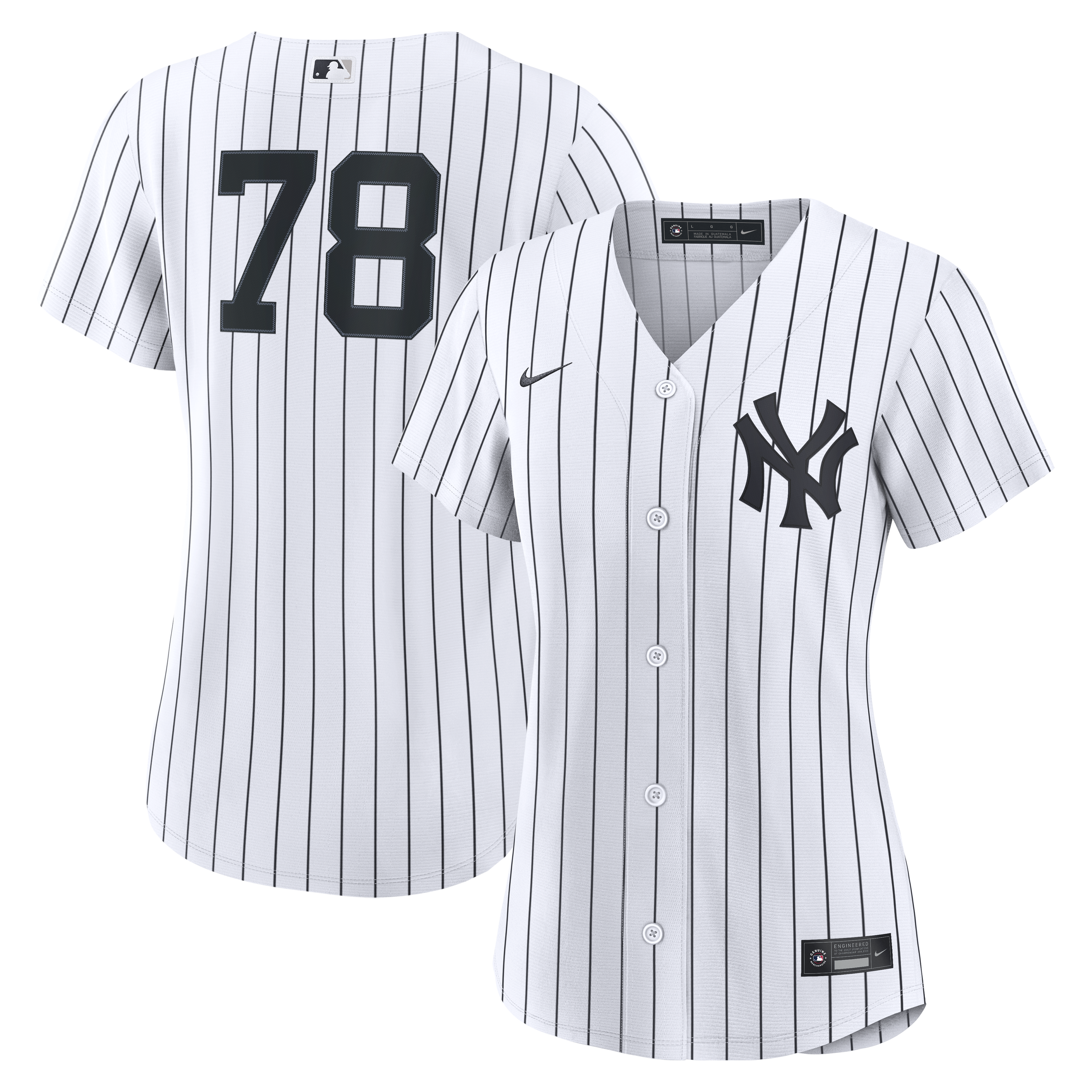 Men's Spencer Jones New York Yankees White Home Jersey Pla - New York Yankees Jersey