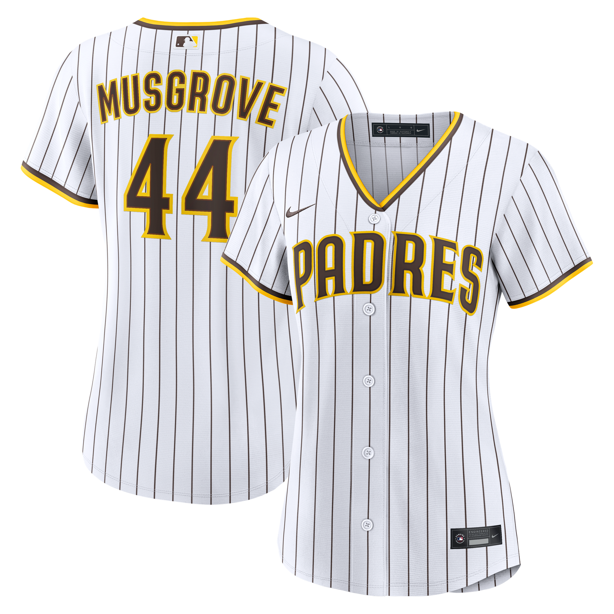 Youth Joe Musgrove San Diego Padres White Home Jersey Play - San Diego Padres Jersey