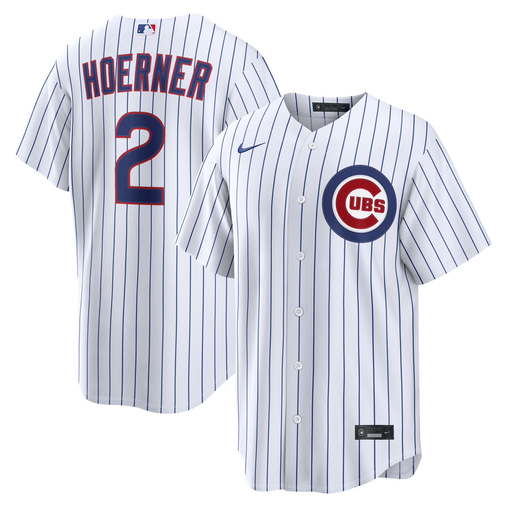 Men's Nico Hoerner Chicago Cubs White Home Jersey Player J - Chicago Cubs Jersey