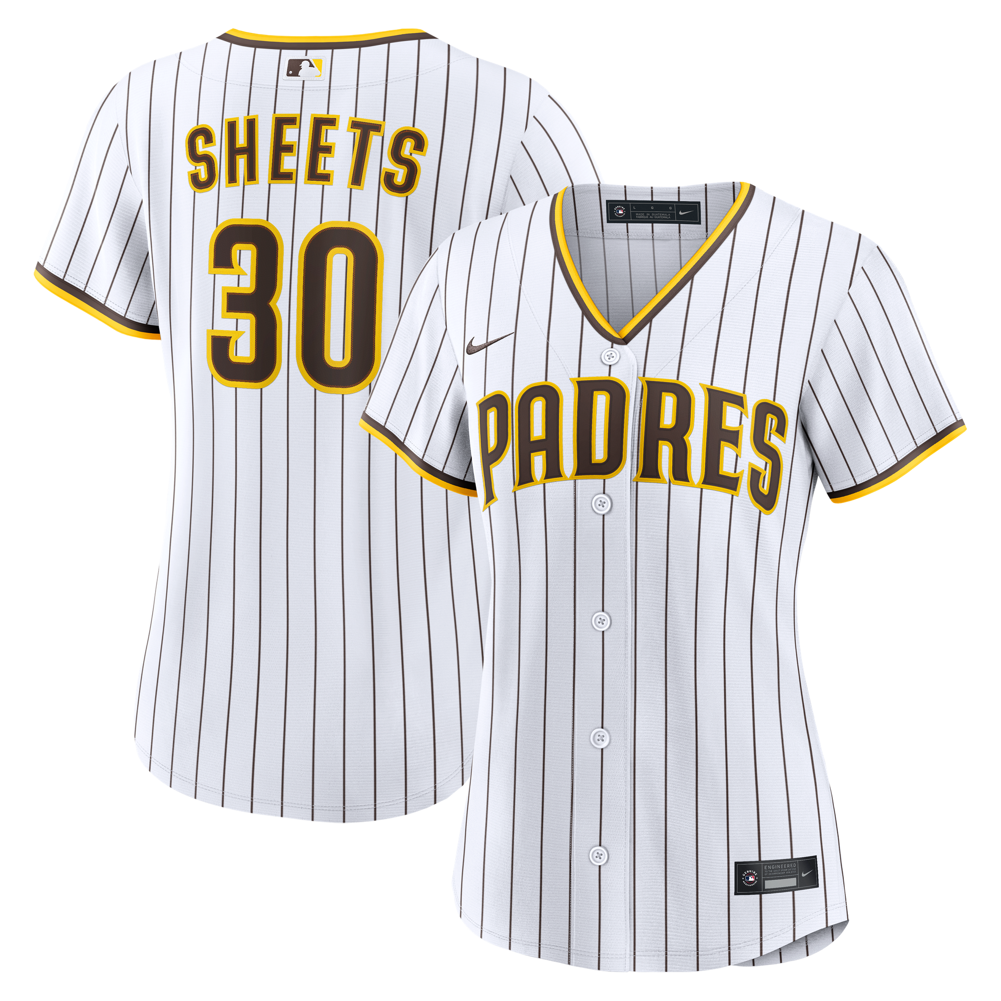 Youth Gavin Sheets San Diego Padres White Home Jersey Play - San Diego Padres Jersey