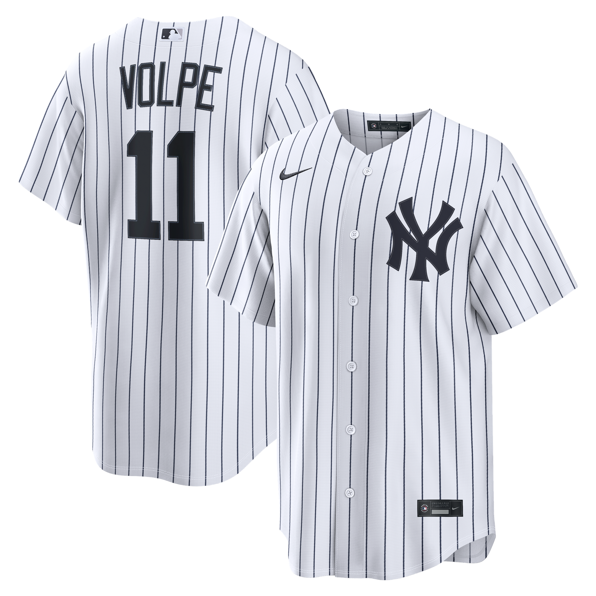 Youth Anthony Volpe New York Yankees White Home Jersey Pla - New York Yankees Jersey
