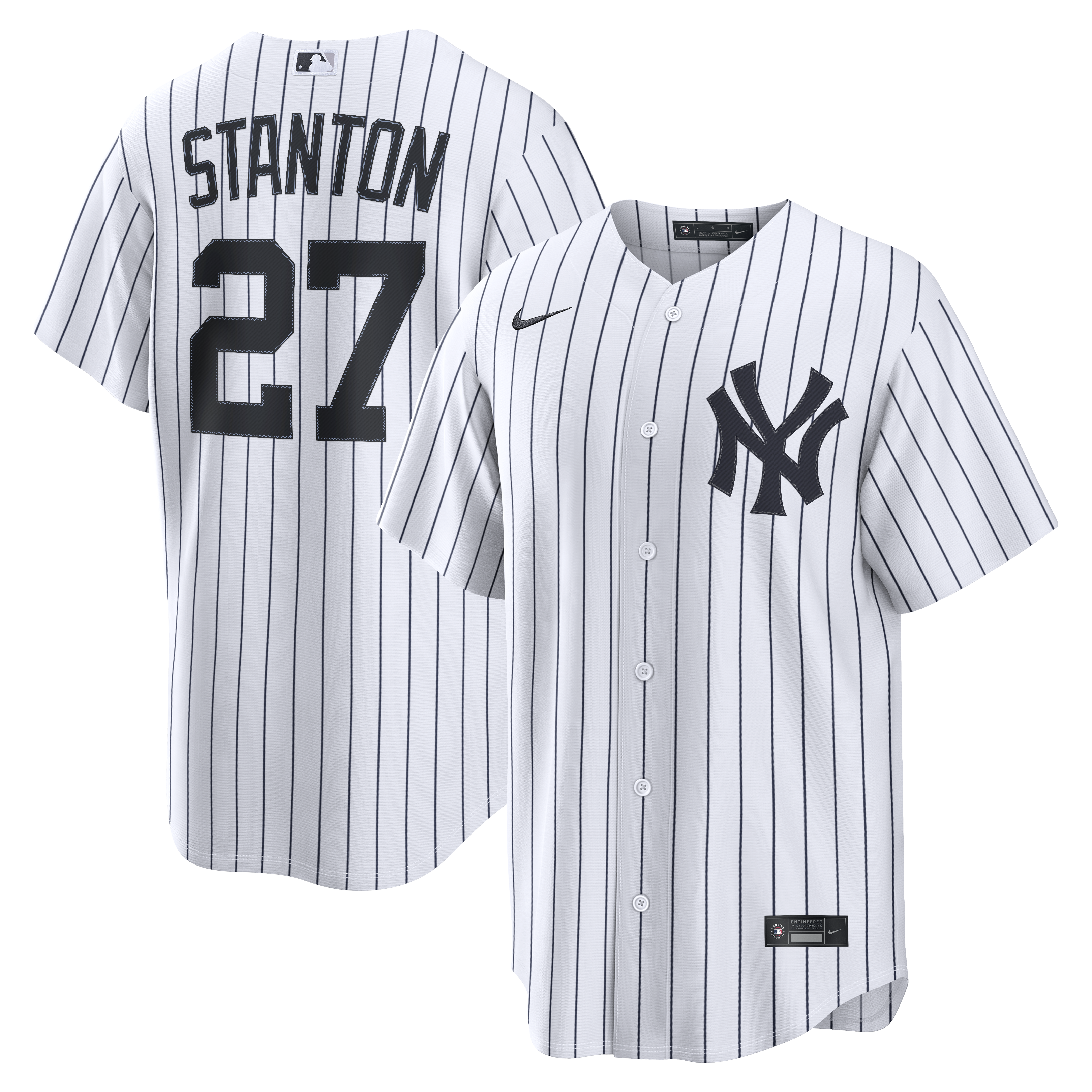 Men's Giancarlo Stanton New York Yankees White Home Jersey - New York Yankees Jersey