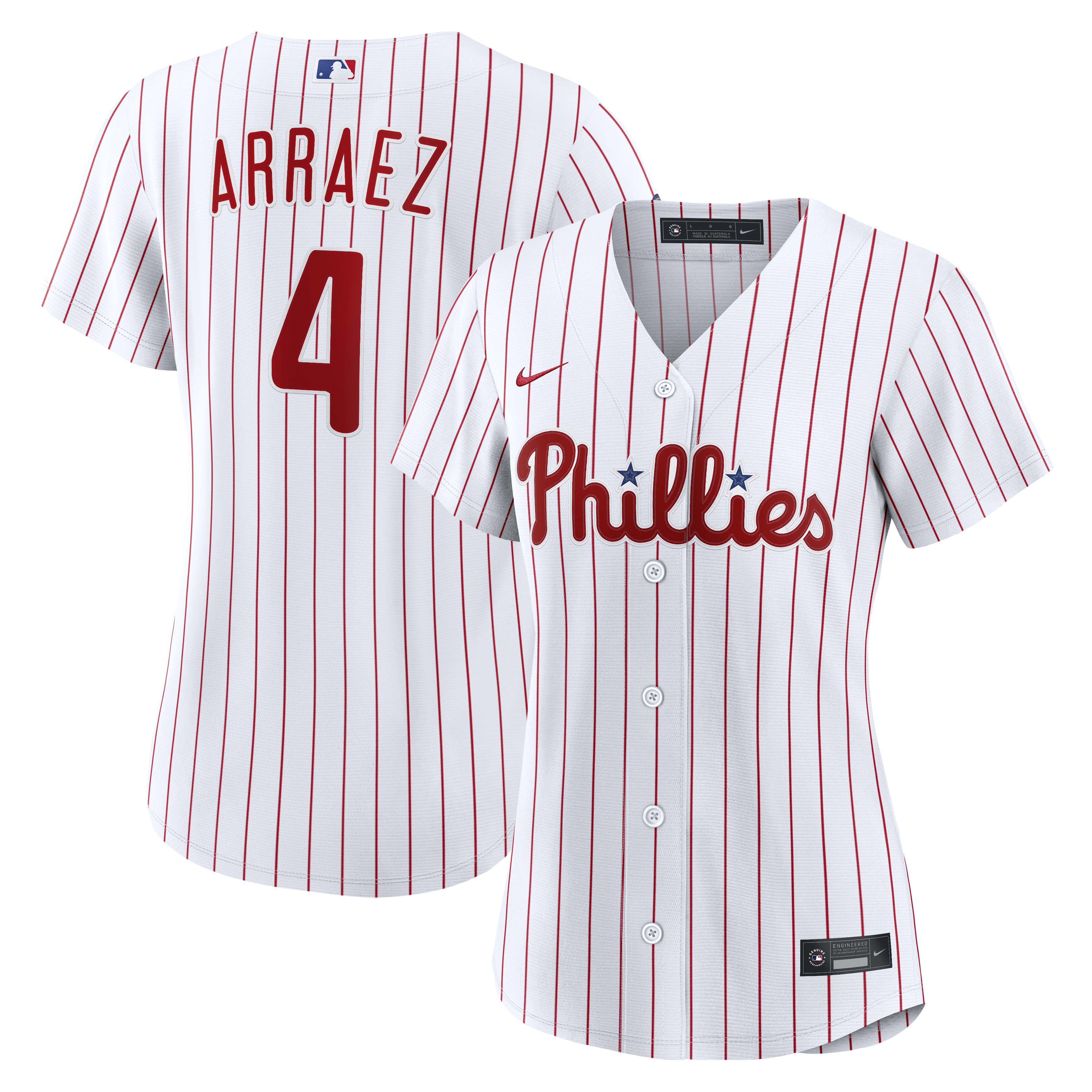 Men's Luis Arraez Philadelphia Phillies White Home Jersey  - Philadelphia Phillies Jersey