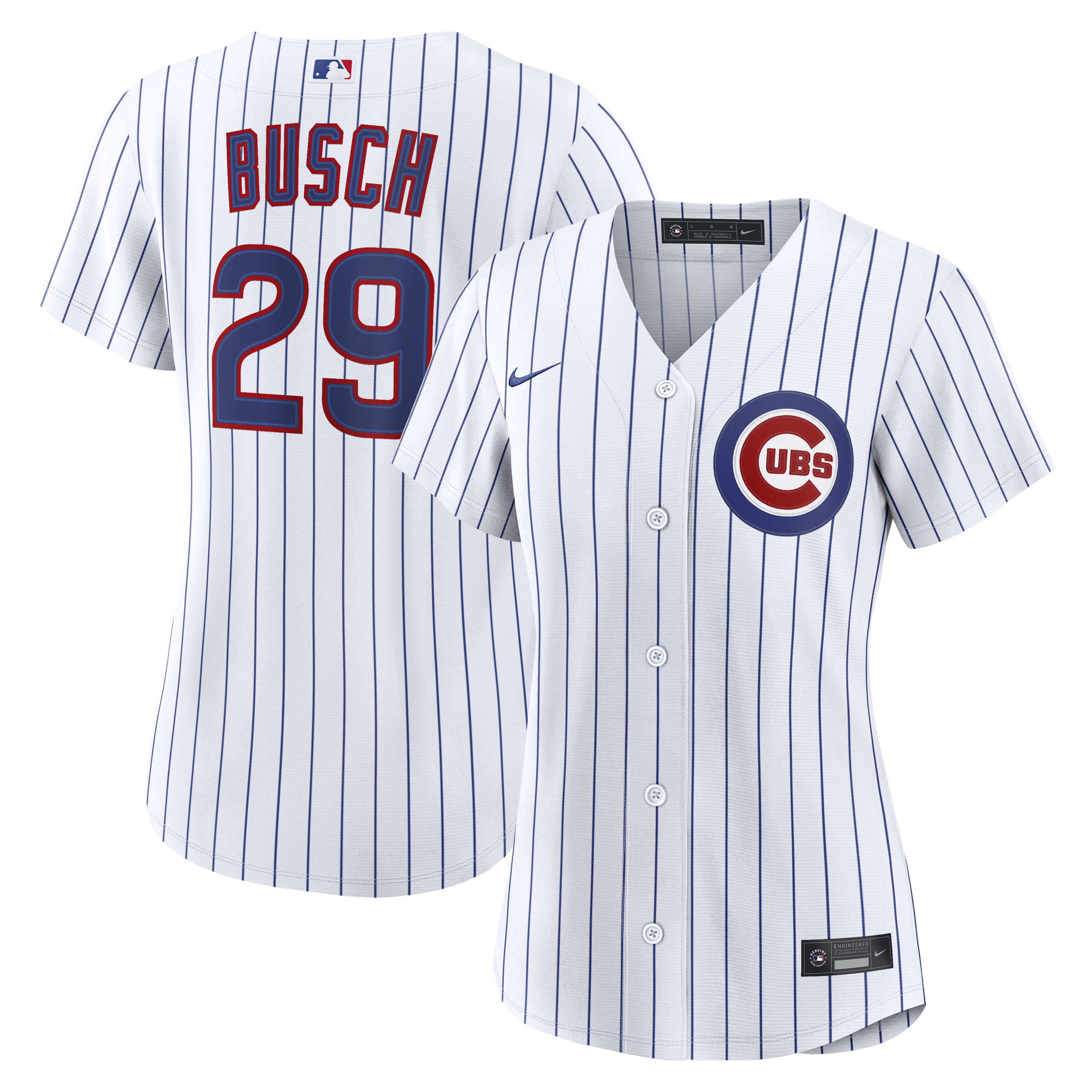 Women's Michael Busch Chicago Cubs White Home Jersey Playe - Chicago Cubs Jersey