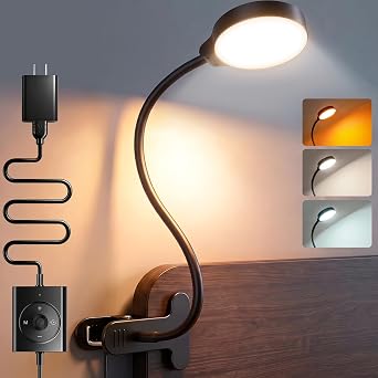 Flexible 36-LED Gooseneck Reading Lamp – UK Plug (Space Grey)