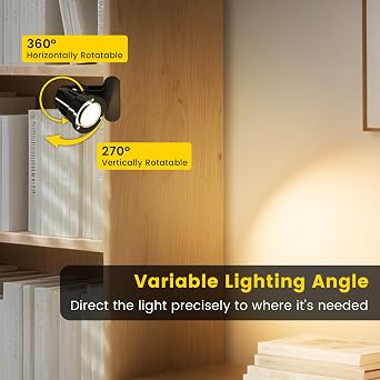 Indoor Accent Clip-On Spotlights – 3000K Warm White Focus Lamps (Twin Pack)