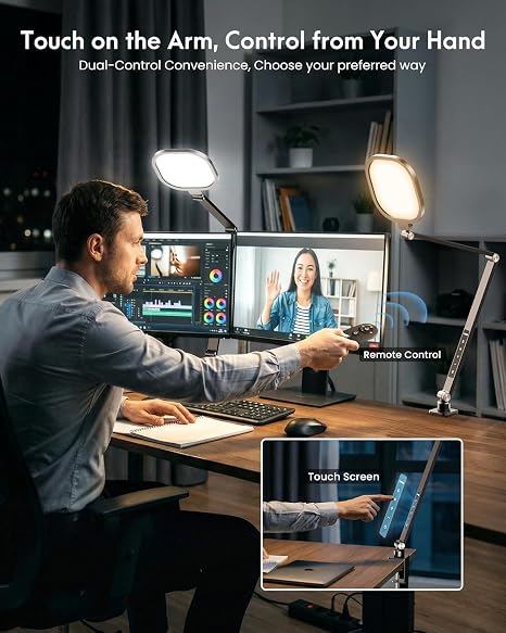 High-CRI LED Studio Task Lamp – Precision C-Clamp & Wireless Remote