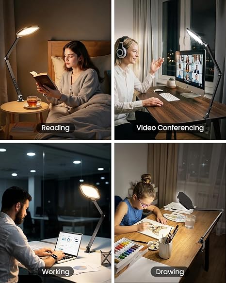 High-CRI LED Studio Task Lamp – Precision C-Clamp & Wireless Remote
