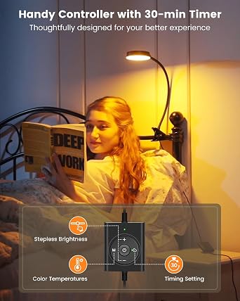 Flexible 36-LED Gooseneck Reading Lamp – UK Plug (Classic Black)