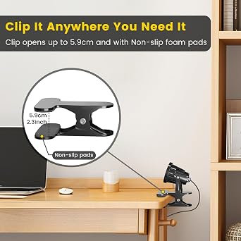 Indoor Accent Clip-On Spotlights – 3000K Warm White Focus Lamps (Twin Pack)