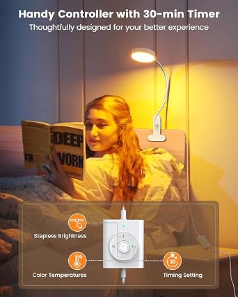 Flexible 36-LED Gooseneck Reading Lamp – UK Plug (Pure White)
