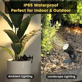 Indoor Accent Clip-On Spotlights – 3000K Warm White Focus Lamps (Twin Pack)