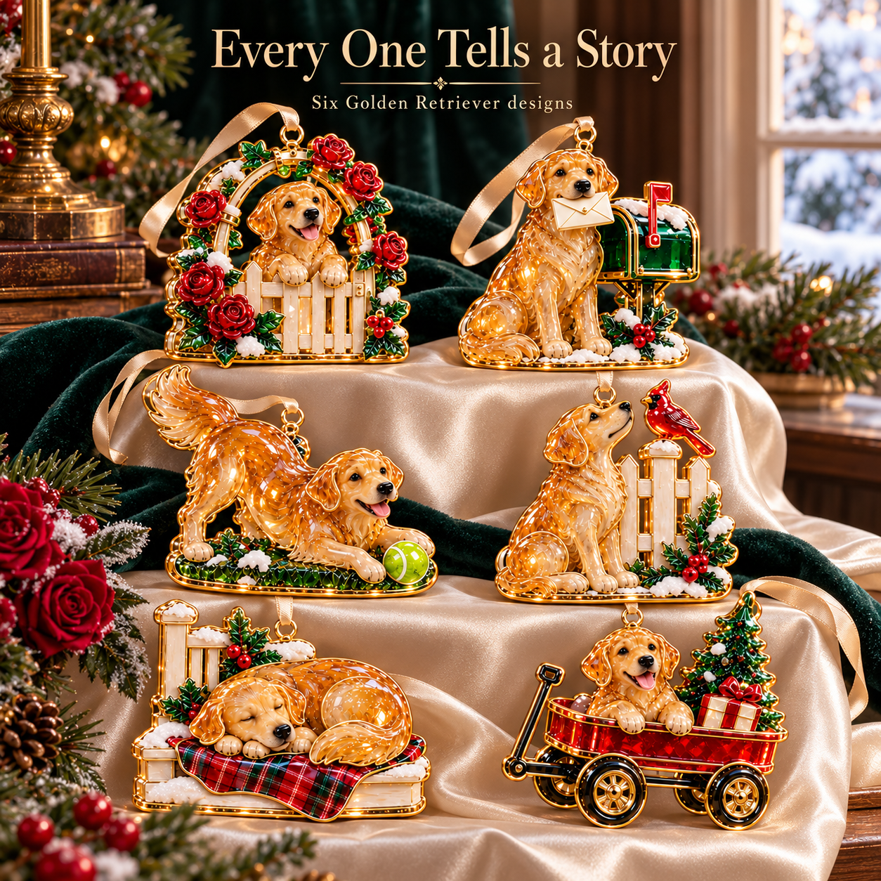 Golden Retriever Christmas Ornaments – 6 Heartwarming Holiday Designs for Dog Lovers