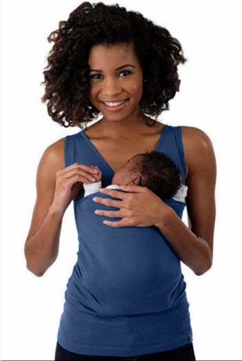 Kangaroo Pocket Parent-Child Casual T-Shirt & Tank Top