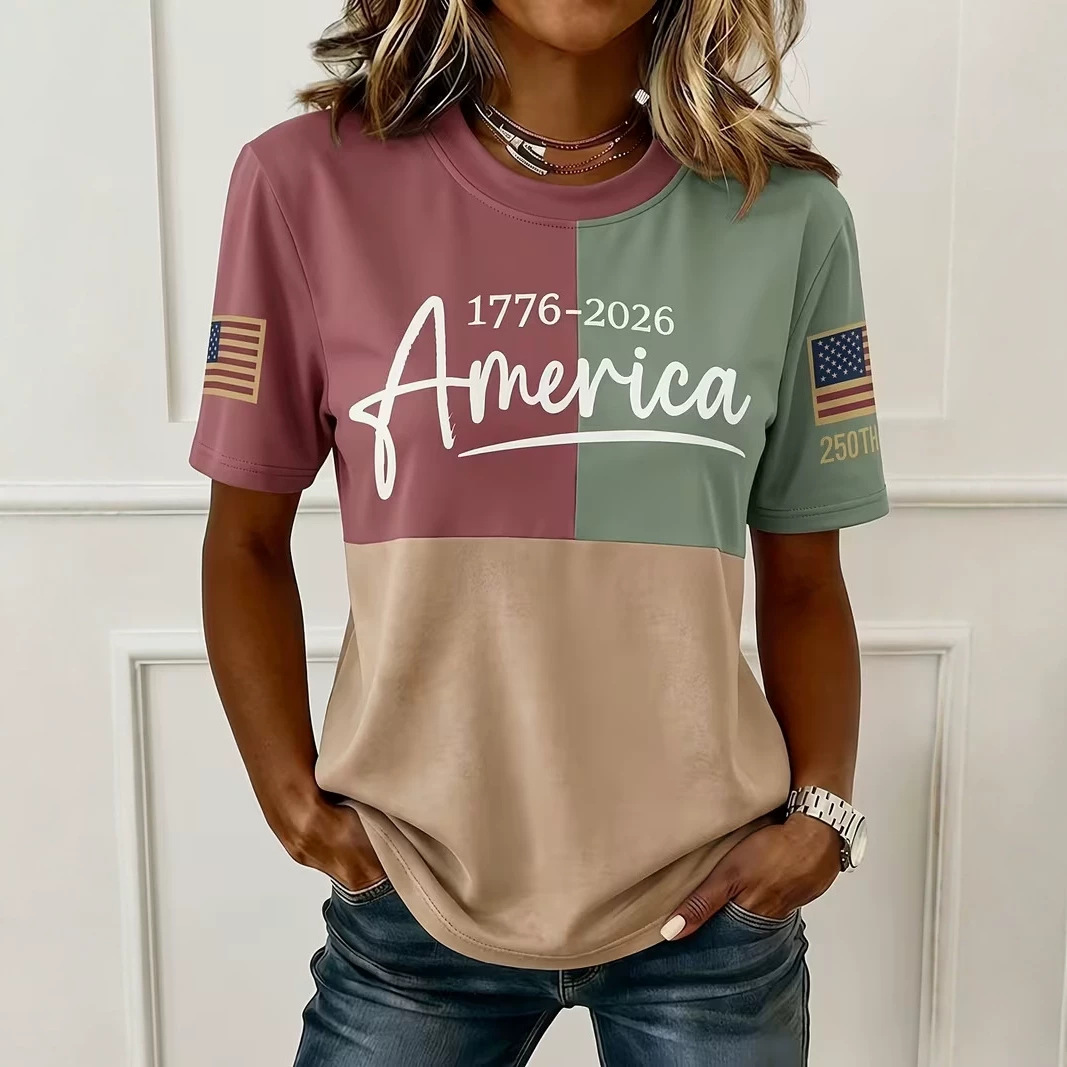 Summer Plaid 3D Print Short Sleeve T-Shirt