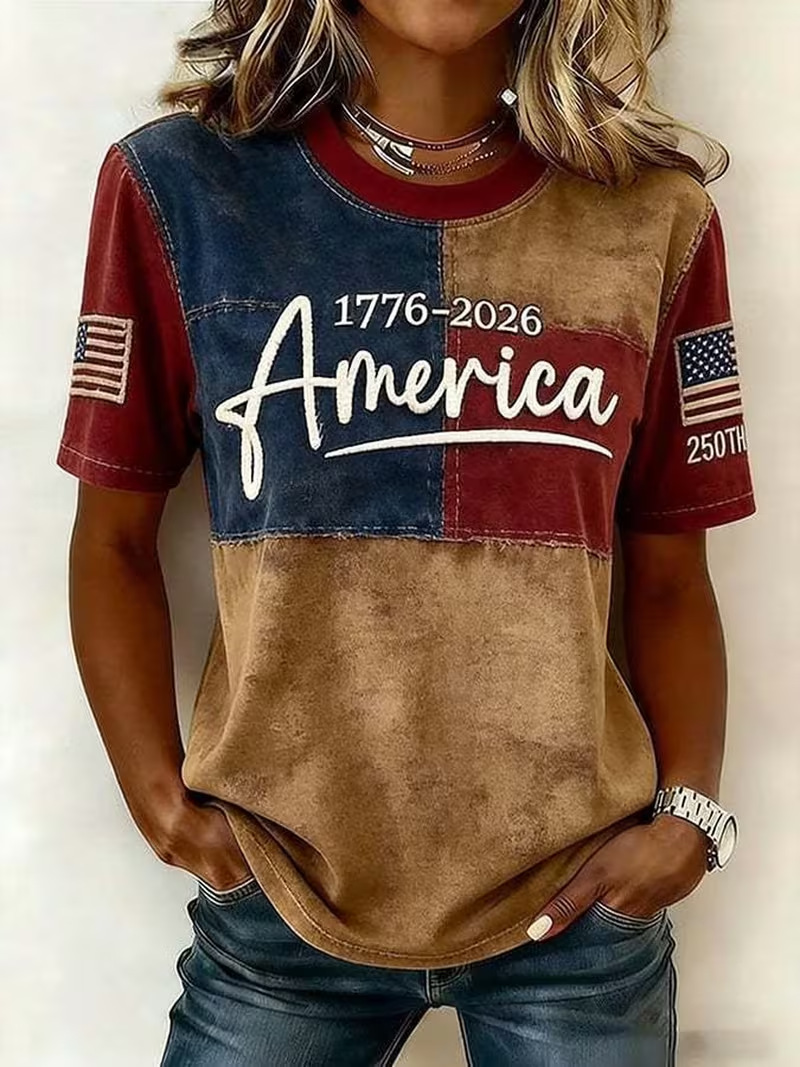 Summer Plaid 3D Print Short Sleeve T-Shirt