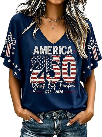 Mexico Print V-Neck Short Sleeve Women's T-Shirt