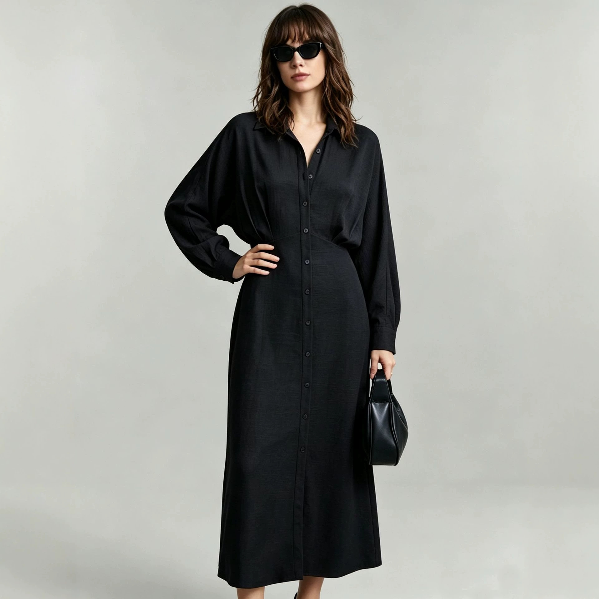 French Waist-Slimming Long Dress