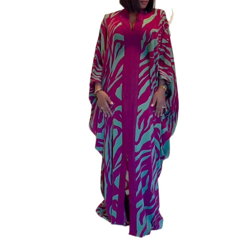 Women's 3D Print Beach Cover-Up Cardigan Long Robe