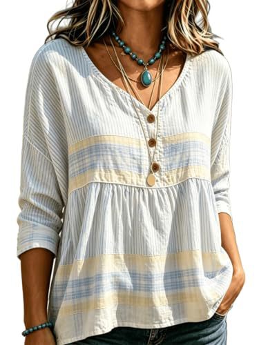 Women's Daisy Floral Print Long Sleeve Shirt