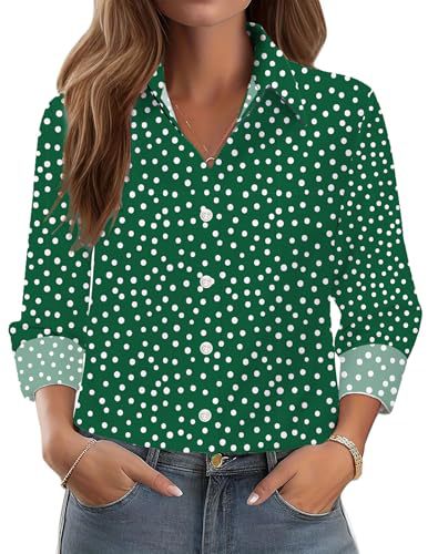 Women's Floral Butterfly Heart Print Long Sleeve Blouse