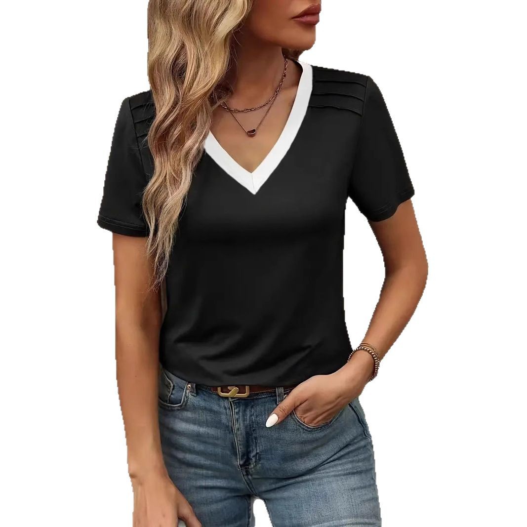 Women's V-Neck Short Sleeve T-Shirt