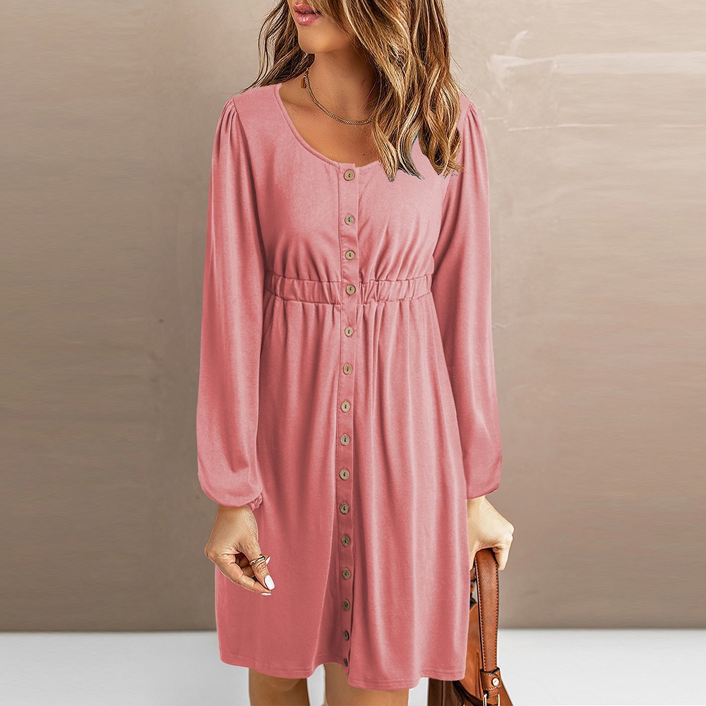 Women's Off-Shoulder Long-Sleeve Mini Dress with Waist Cinch