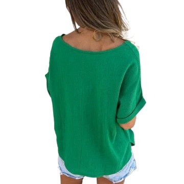 Women's Solid Crewneck Short-Sleeve T-Shirt