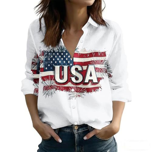Women's Unique Anniversary Print Long Sleeve Shirt