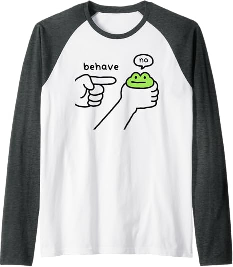 Frog Finger Print Long Sleeve Women's Top